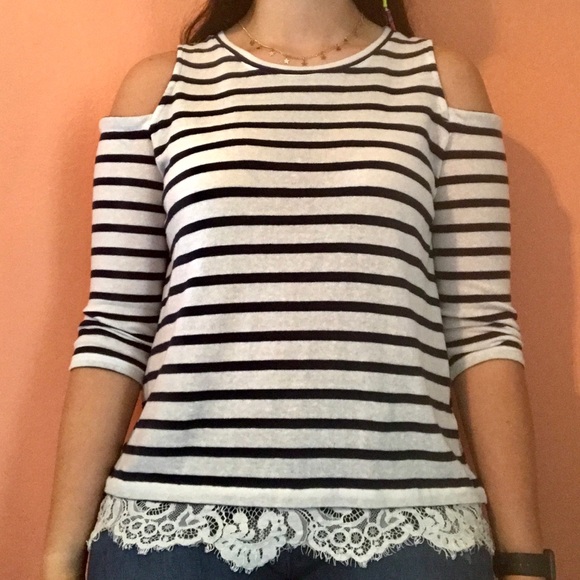Westport Tops - Cold shoulder dress shirt